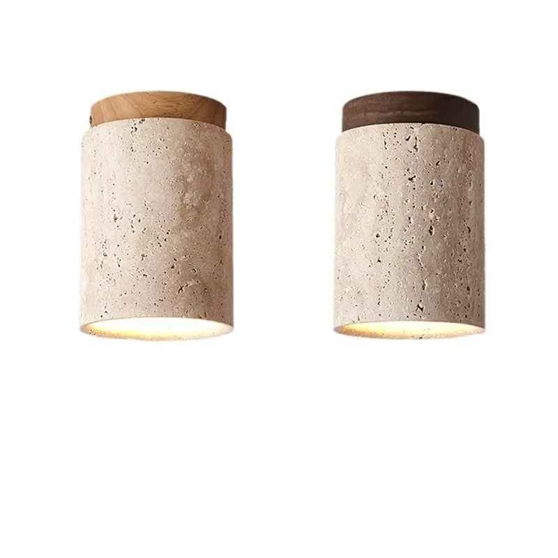 Modern Travertine Ceiling Lamp 0