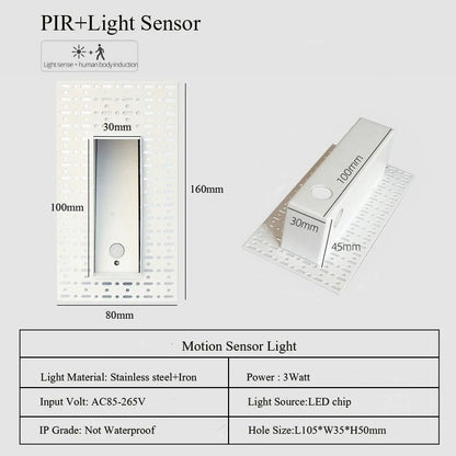 Embedded LED Step Light With Motion Detection 7