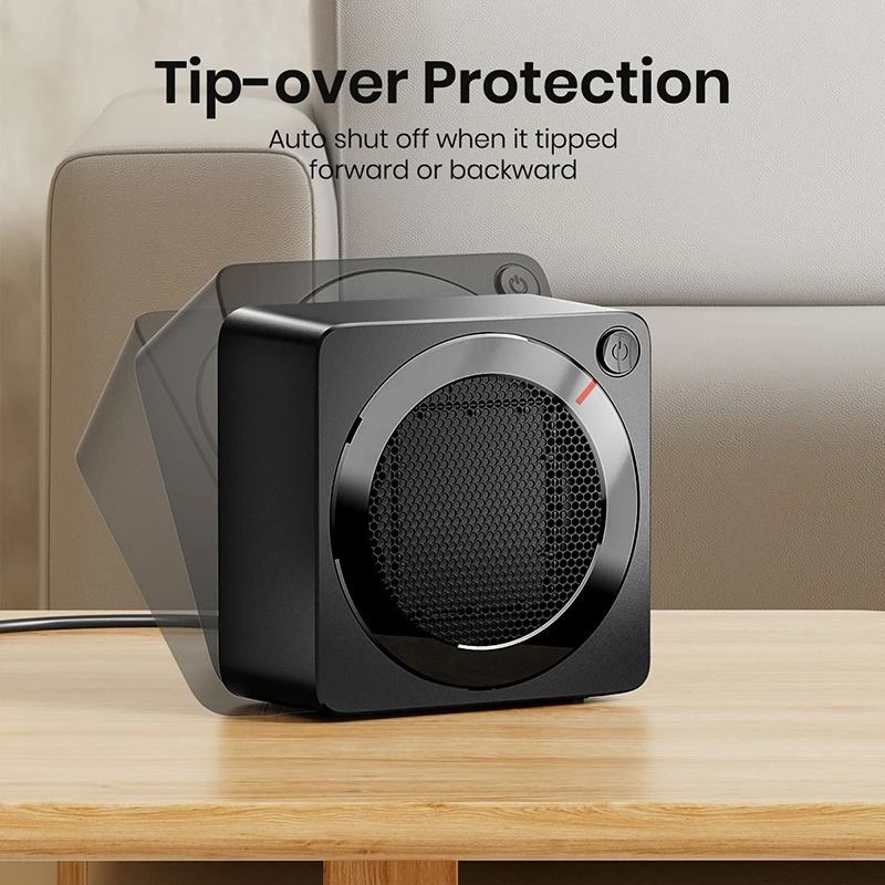 Compact Ceramic Space Heater For Fast Indoor Heating 4