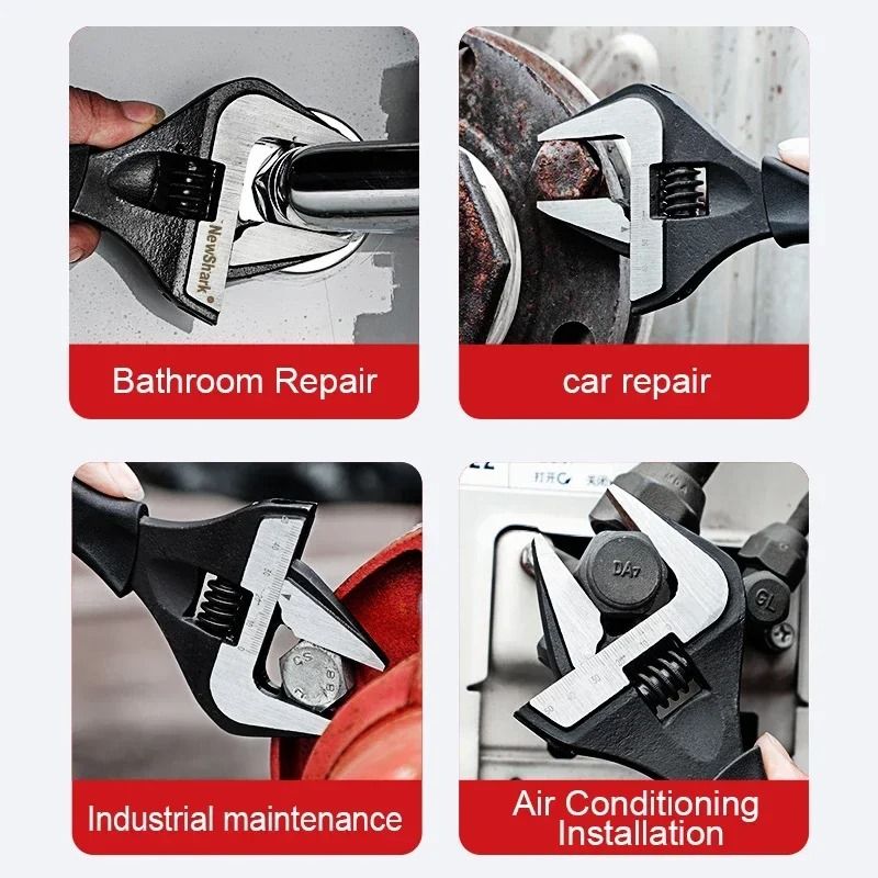 Adjustable Spanner Set With Swivel Measuring Tool 4