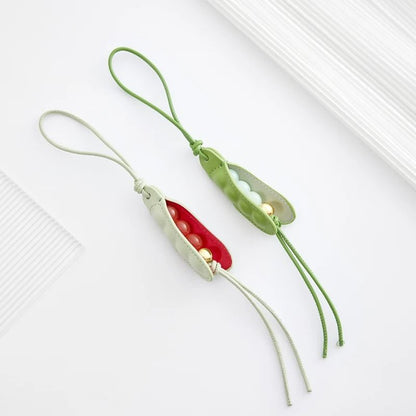 Leather Flower Bag Charm 14