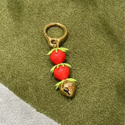 Leather Flower Bag Charm 17