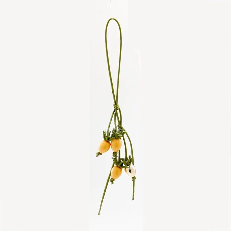 Leather Flower Bag Charm 6