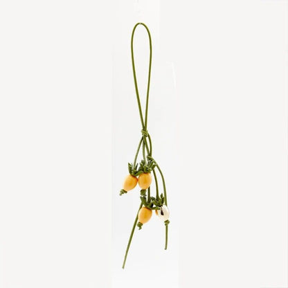 Leather Flower Bag Charm 6