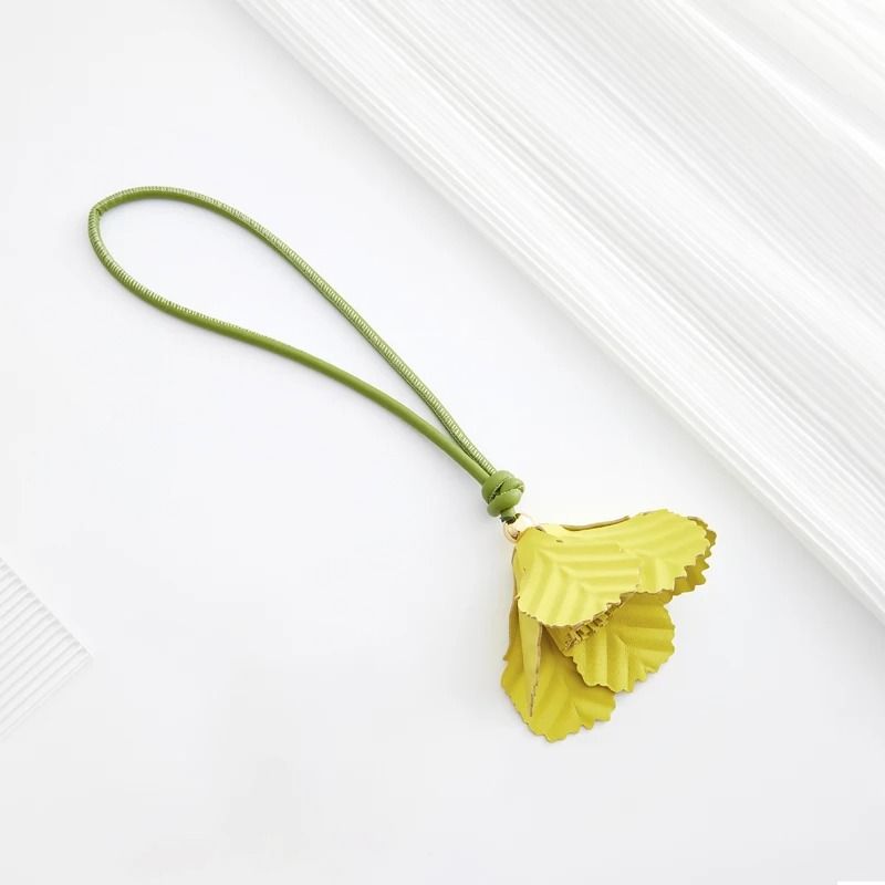 Leather Flower Bag Charm 20