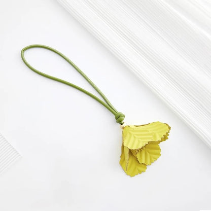 Leather Flower Bag Charm 20