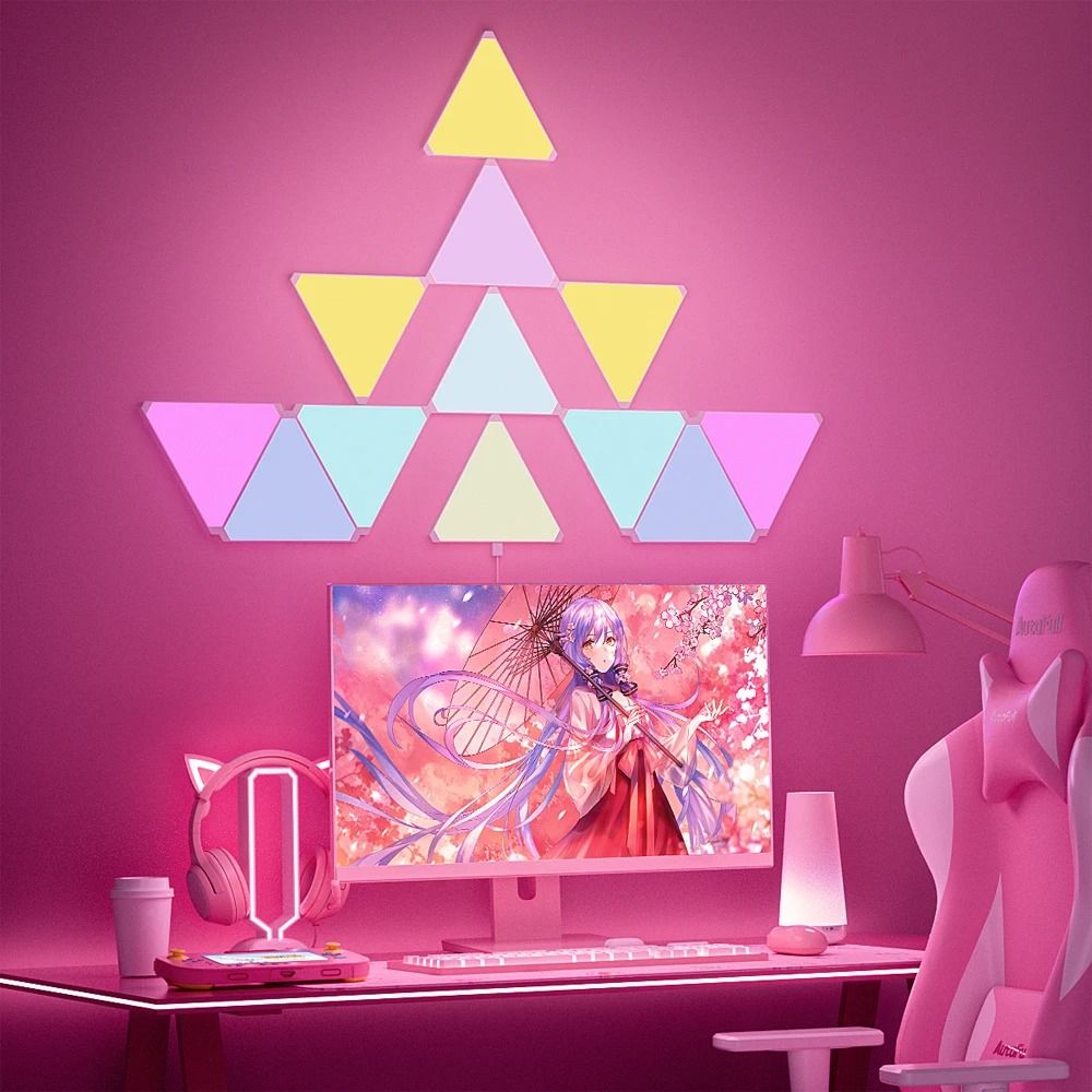 Smart RGB Color Mood Triangle Wall Light 5