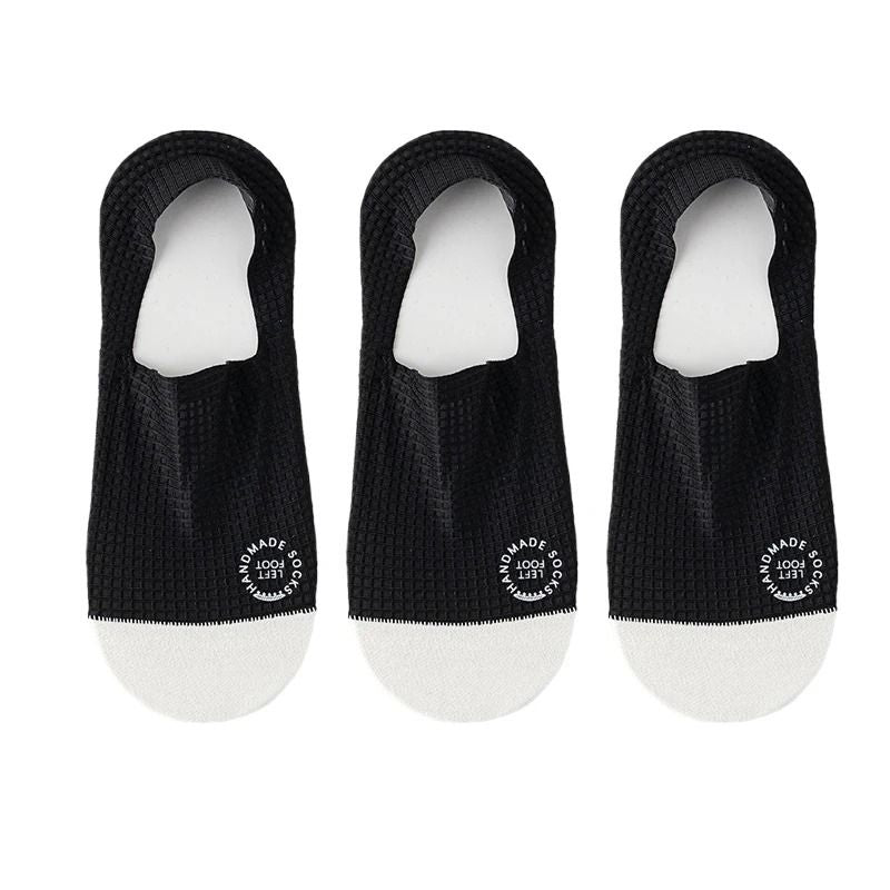 Mens Invisible Socks Breathable Mesh Boat Socks 3 Pairs 11