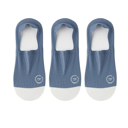 Mens Invisible Socks Breathable Mesh Boat Socks 3 Pairs 15