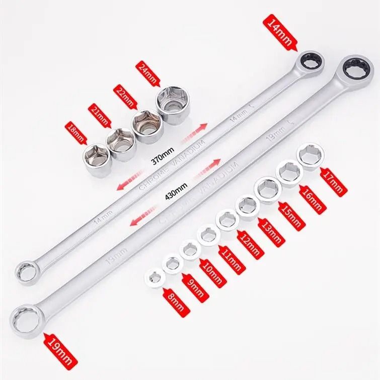 15 Pieces Ratchet Wrench Kit For Easy Car Repair 6