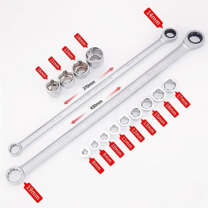 15 Pieces Ratchet Wrench Kit For Easy Car Repair 6