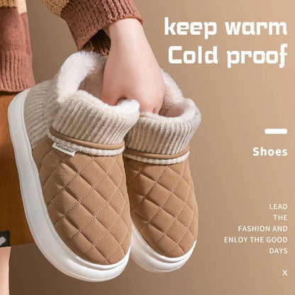 Plush Thick Soled Winter Cotton Shoes 2