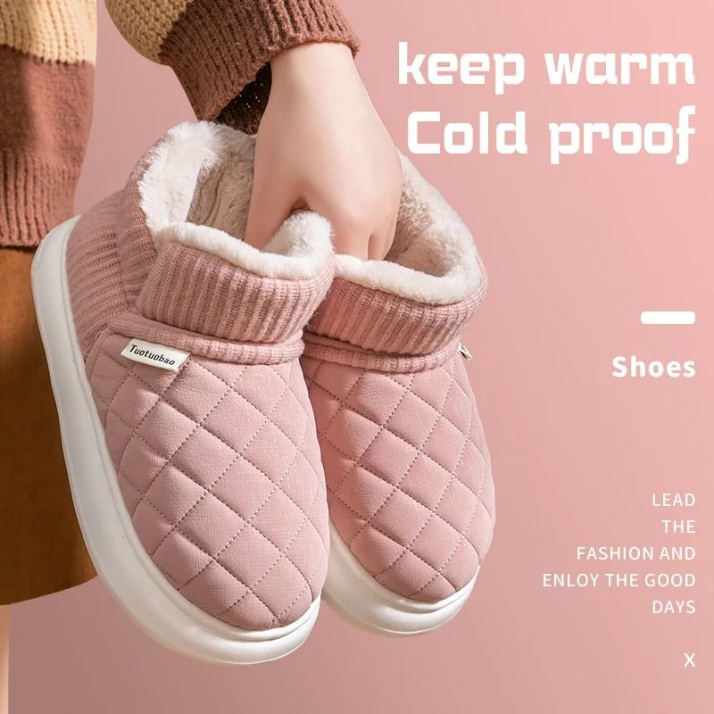 Plush Thick Soled Winter Cotton Shoes 3