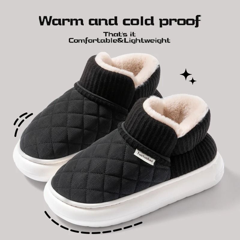 Plush Thick Soled Winter Cotton Shoes 6