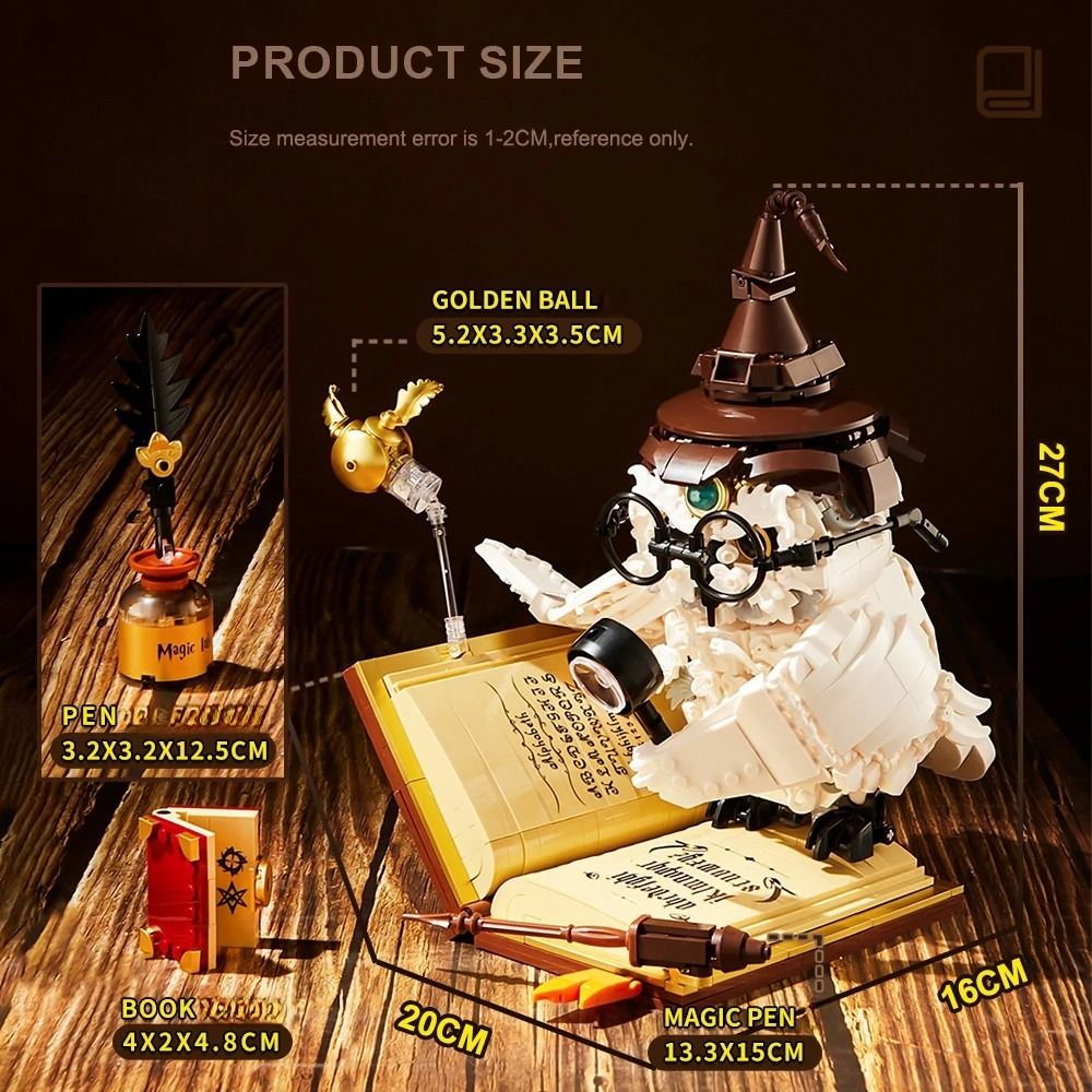 Magical World Owl Doctor Building Blocks With Magic Book And Lights 5