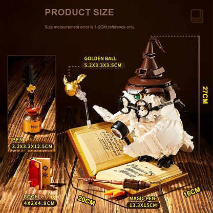Magical World Owl Doctor Building Blocks With Magic Book And Lights 5