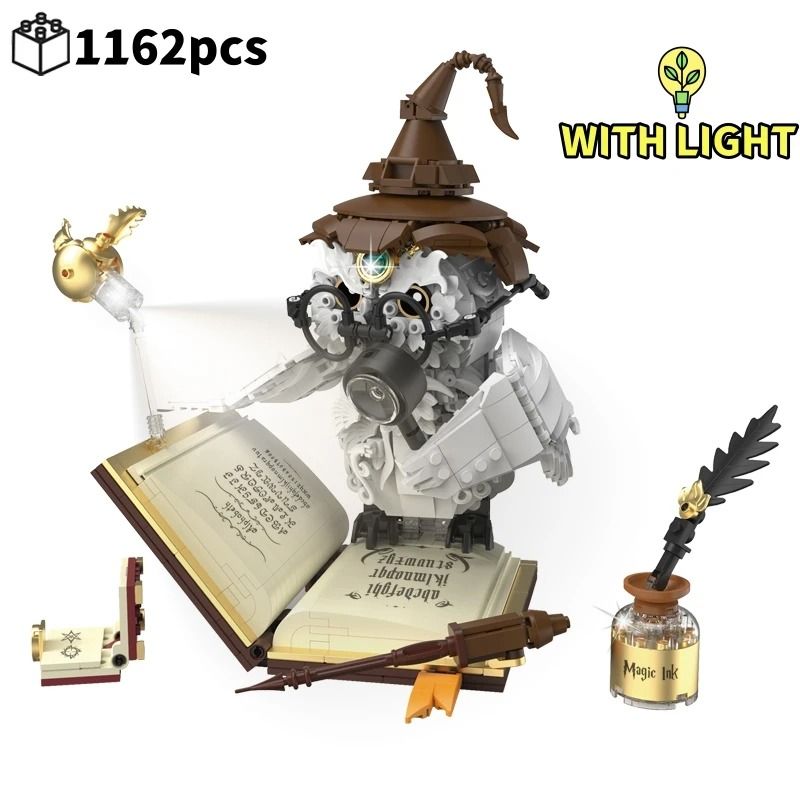 Magical World Owl Doctor Building Blocks With Magic Book And Lights 6