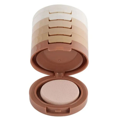 Concealer Contouring Powder Tower With 5 Color Brightening Loose Setting Powder 3
