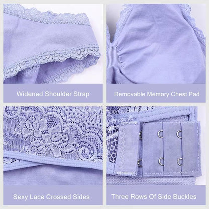 Seamless Lace Sports Bra With Cross Buckle  ShockProof Yoga Bralette S4XL 4