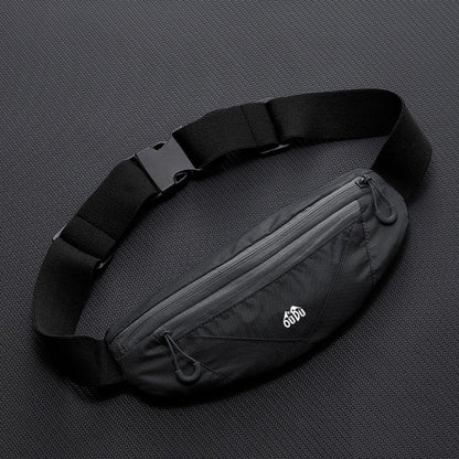 Sport Waist Bag with Double Zipper Pockets, Running Waistband Gym Yoga Belt, Mobile Phone Waist Wallet Pouch