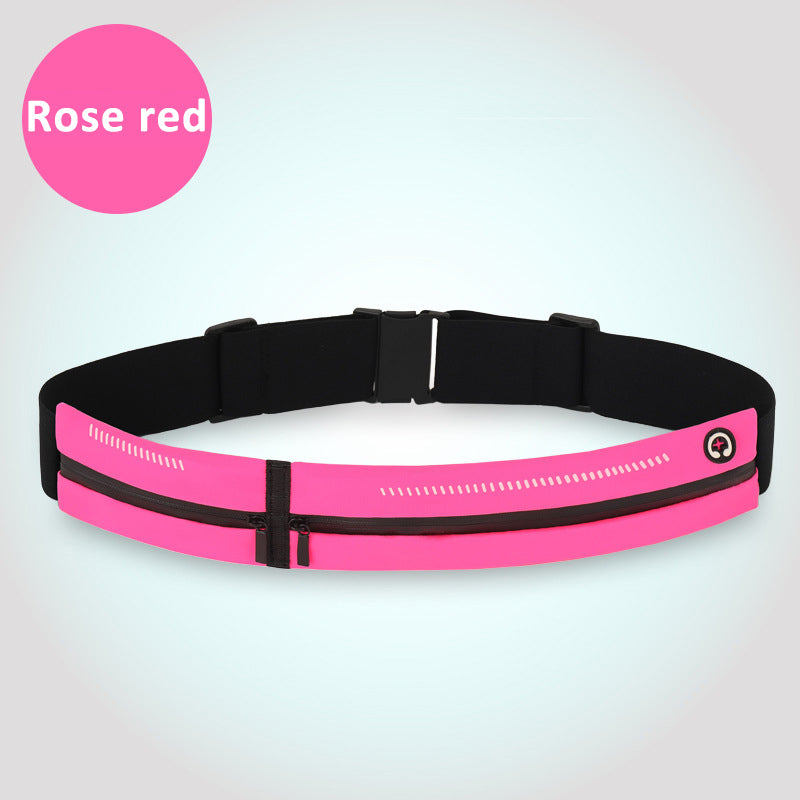 Running Waist Bag for Men Women Outdoor Sports, Elastic Thin Fitness Gym Bag, Money Phone Holder Jogging Training Pack