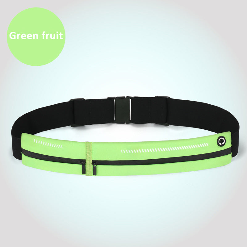 Running Waist Bag for Men Women Outdoor Sports, Elastic Thin Fitness Gym Bag, Money Phone Holder Jogging Training Pack