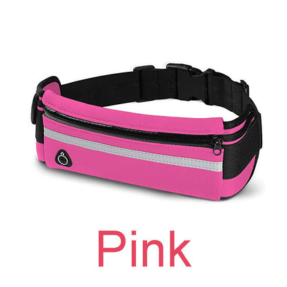 Men Women Sports Bag Waterproof Waist Belt Bag, Jogging Cycling Gym Fanny Pack, Lightweight Running Male Waist Bag