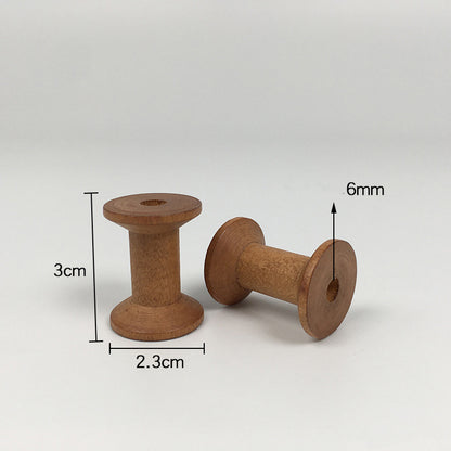 Brown Big Wood Empty Spools Bobbin, 20/50 Pcs Bulk Supply for Sewing, Ribbons, Twine, Thread & DIY Craft