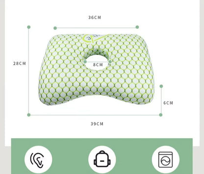 Orthopedic Bamboo Fiber Ear Pillow For Side Sleepers  Pressure Relief  Comfort Design 5