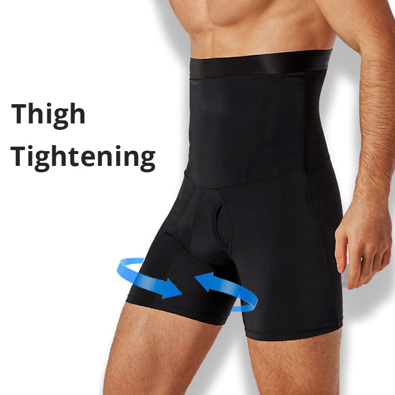 High Waist Men Tummy Control Shorts Body Shaper Compression Belly Trainer Slimming Boxer Shapewear  2