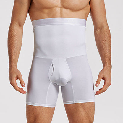 High Waist Men Tummy Control Shorts Body Shaper Compression Belly Trainer Slimming Boxer Shapewear  6