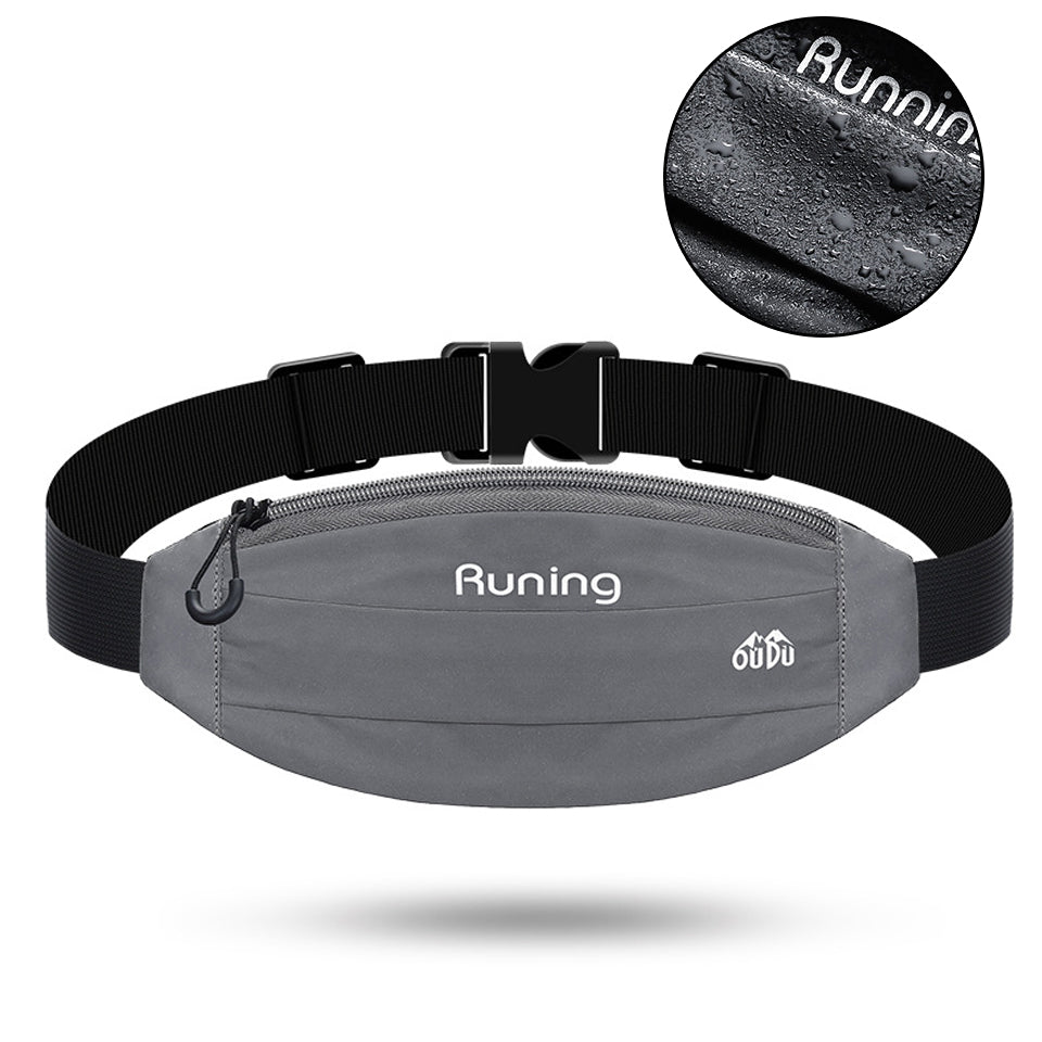 Sports Waist Bag Reflective Running Bag Pockets Waterproof Outdoor Waist Belts for Men Women Mobile Phone Case Holder
