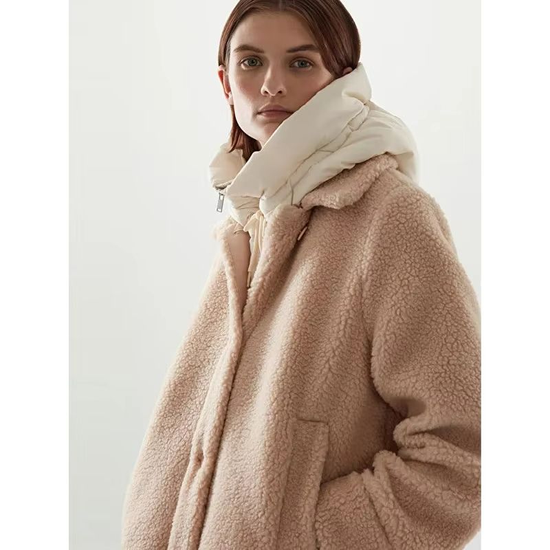 Winter Cotton Thickened Hooded Jacket With Scarf  Beanie  Windproof Snow Protection For Men And Wom 2