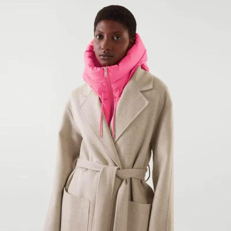 Winter Cotton Thickened Hooded Jacket With Scarf  Beanie  Windproof Snow Protection For Men And Wom 5