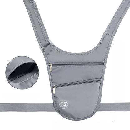 Waterproof Sports Waist Bag Anti Theft Lightweight Run Belt Pouch, Adjustable Strap Invisible Bag with Big Capacity