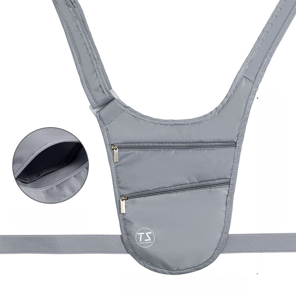 Waterproof Sports Waist Bag Anti Theft Lightweight Run Belt Pouch, Adjustable Strap Invisible Bag with Big Capacity