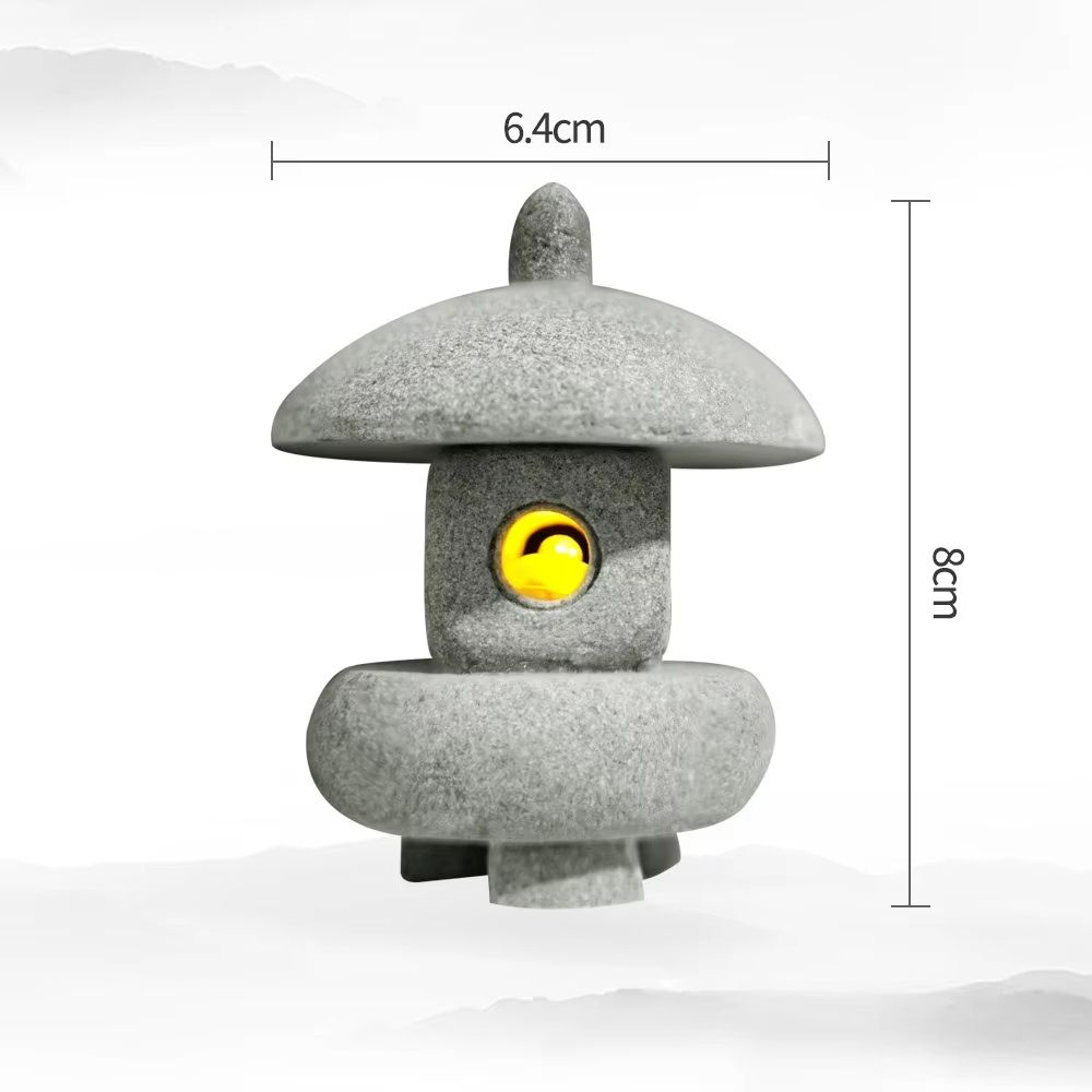Mini Pagoda Lantern Garden Statue  Zen Outdoor  Aquarium Decoration 9