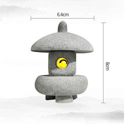 Mini Pagoda Lantern Garden Statue  Zen Outdoor  Aquarium Decoration 9