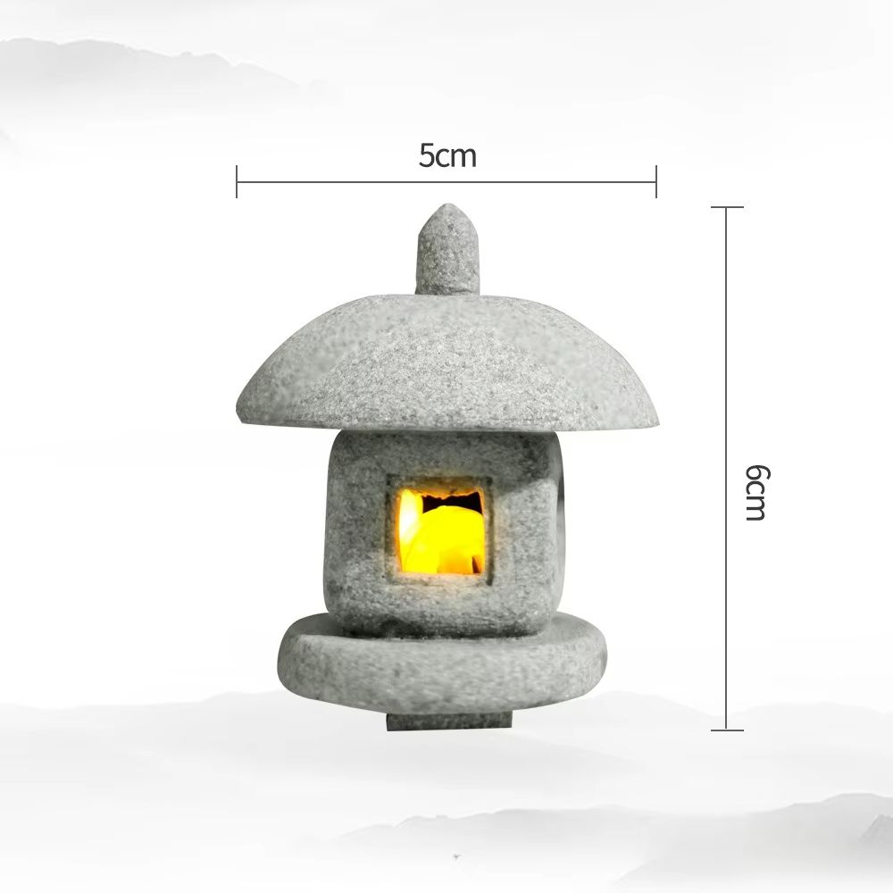 Mini Pagoda Lantern Garden Statue  Zen Outdoor  Aquarium Decoration 10