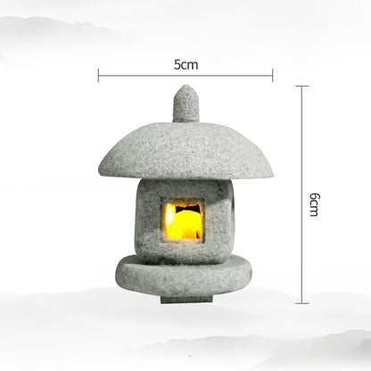 Mini Pagoda Lantern Garden Statue  Zen Outdoor  Aquarium Decoration 10
