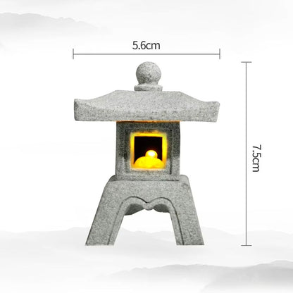 Mini Pagoda Lantern Garden Statue  Zen Outdoor  Aquarium Decoration 8