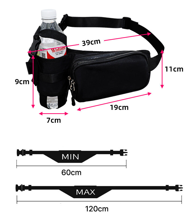 Nylon Ultra Light Running Sports Waist Bag, Outdoor Kettle Shoulder Bag, Cycling Waist Bag, Wear-Resistant Phone Pouch