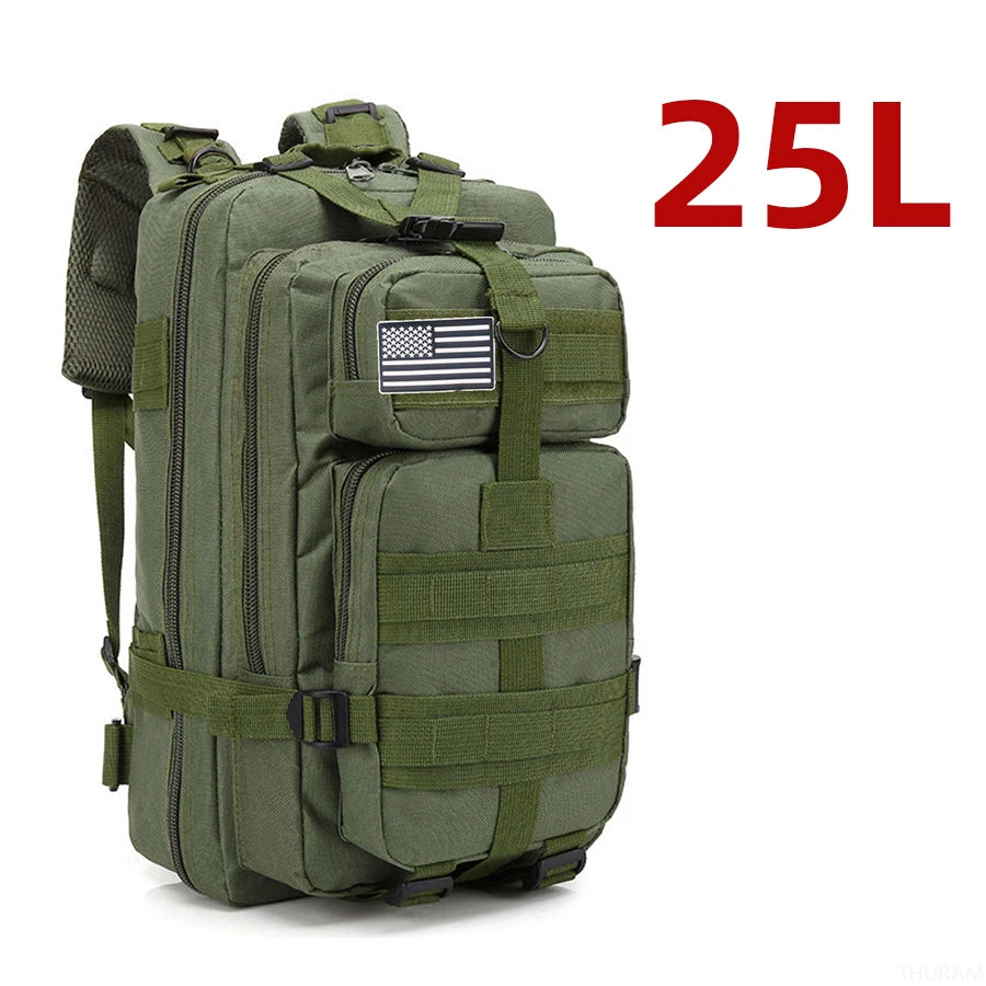 Waterproof Tactical Backpack Sturdy Nylon Hiking Camping Trekking Fishing Hunting Sports Bag Outdoo 6
