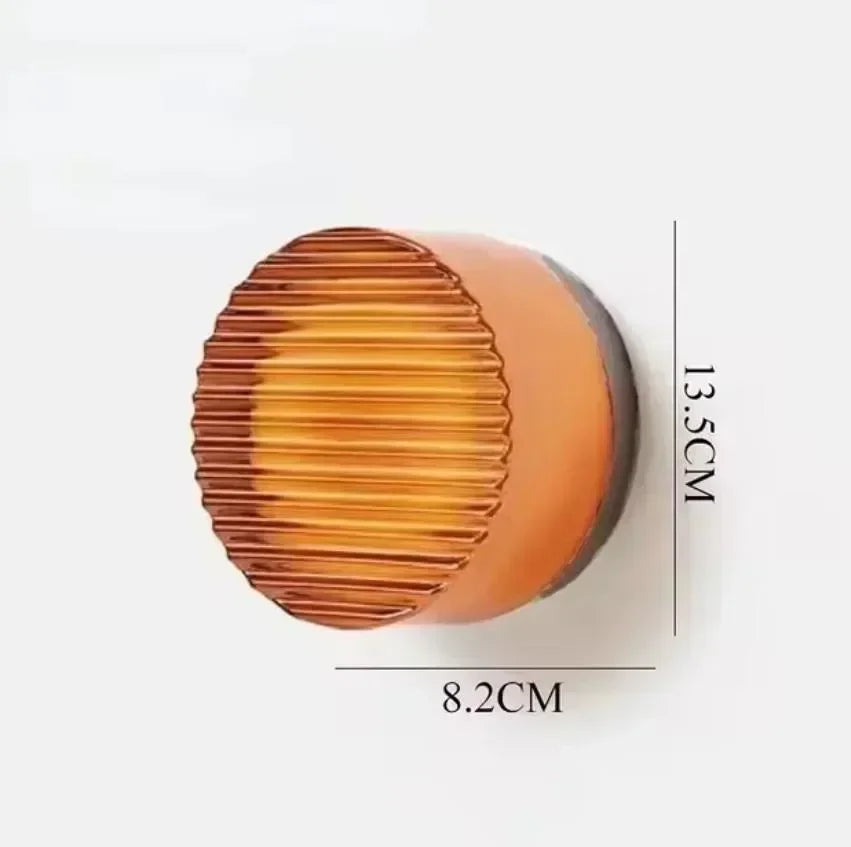 Modern Design LED Wall Lamps 2Pack Round Acrylic Lighting Fixtures For Bedroom Bedside Dimmable Ind 6