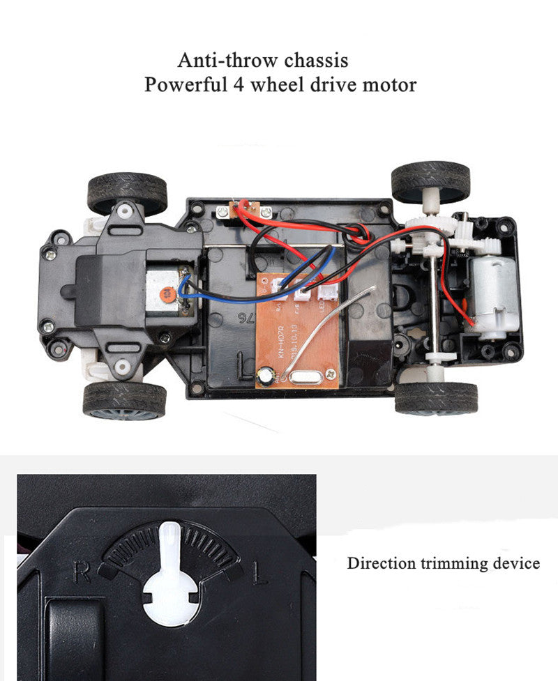 4WD Drift Car Remote Control Racing Car Toy For Kids Adults High Speed Drift Vehicle With LED Light 4
