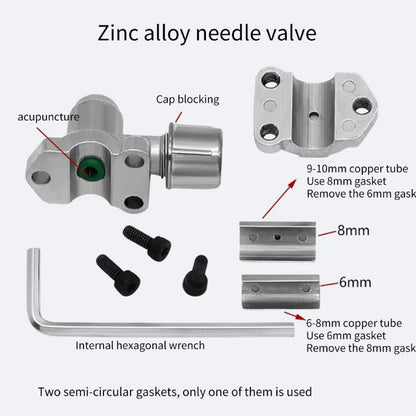Refrigerator Needle Valve  BVP31 Liquid Adding Valve For Refrigeration Systems 3