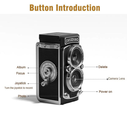 Vintage Mini Digital Camera  12MP Autofocus Portable Camera With 1080P Video For Travel  Vlogging 4