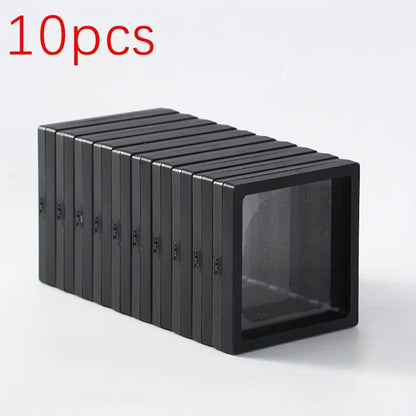Transparent Floating Display Boxes  10pcs Jewelry  Collectible Storage Case 6