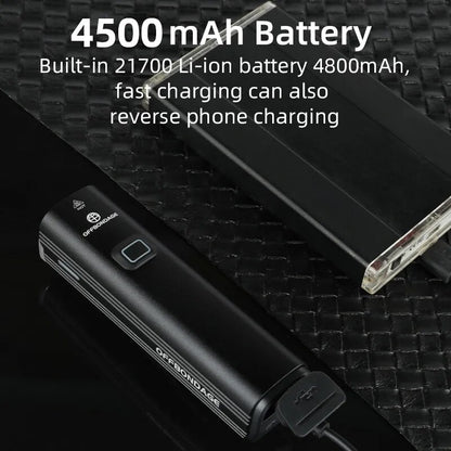 Bicycle Light Lumen Bike Headlight USB Rechargeable Power Bank Flashlight For MTB Road And Handleba 3