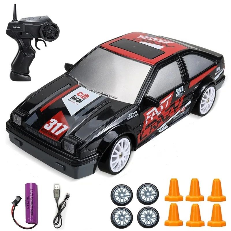 4WD Drift Car Remote Control Racing Car Toy For Kids Adults High Speed Drift Vehicle With LED Light 12